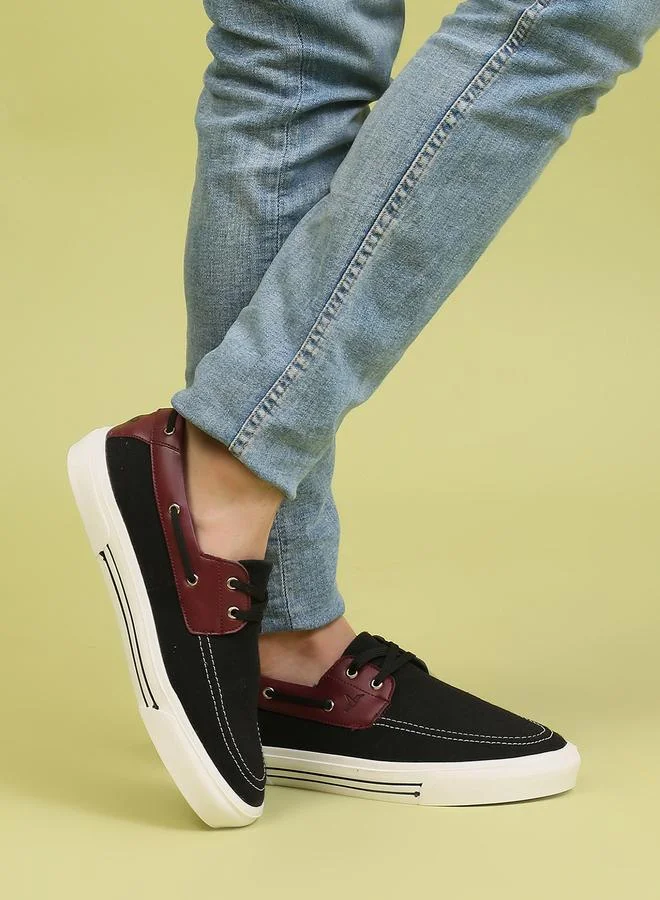 يوهو حذاء بوت كانفاس منخفض